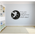 thumbnail image 2 of Tinker Bell Quote All The World Is Made Of Faith And Trust Vinyl Wall Art Wall Sticker Wall Decal Decoration For Home Room Wall Boys Girls Kids Room Playroom Wall Décor Décor Design Size (15x30 inch), 2 of 3