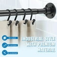 thumbnail image 7 of Shower Curtain Rods 29-78 inch, Adjustable Heavy Duty for Bathroom, Black, 7 of 7