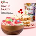 thumbnail image 4 of NY SPICE SHOP Rainbow Triple Layer Gummy Hearts - 3 Pound - Valentines Day Candy -Valentine Candy Bulk - Valentines Day Gifts Candy, 4 of 7