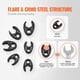 thumbnail image 3 of Juego de llaves Crowfoot VEVOR, 15 piezas, 1/2 y 3/8 Drive CRMO, 3 of 9