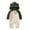 Green, variant on Ruyang Baby Boys Cute Hooded Bodysuit Long Sleeve Zipper First Birthday Outfit Fall Winter Cotton Warm Footless Jumpsuit