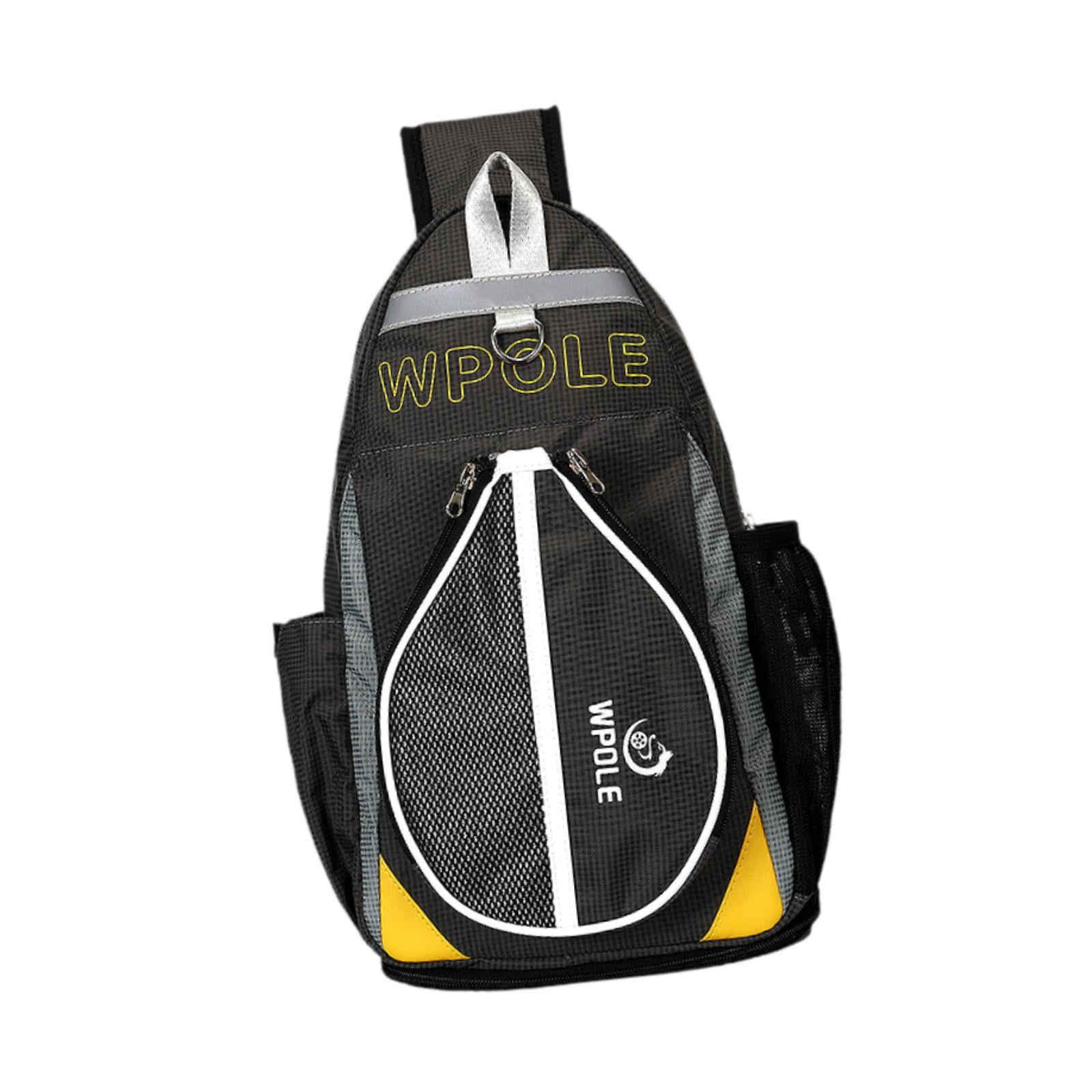 Baoblaze Table Tennis Bag Carrier Leisure Chest Bag for Tennis Racket Beginner Travel Large Grey