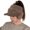 Khaki One Size, variant on Women Autumn Winter Knitting Baseball Hat Letter Design Earflap Plush Warm Hat Outdoor Sport Windproof Ponytail Hat