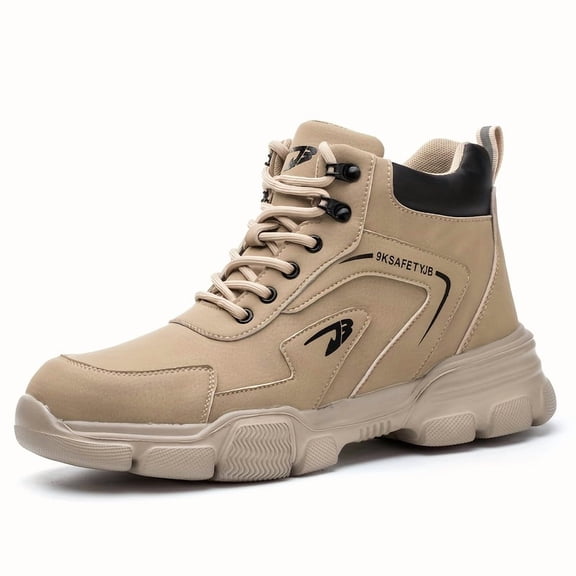 Men'S Steel Toe Boots, Spatterproof Welding Work Boots, Men'S Fashion Classic Work Boots, Comfortable Industrial Shoes, Men'S Functional Footwear, Men'S Outdoor Low Top Training Hiking Boots
