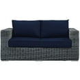 thumbnail image 4 of Modway Summon Outdoor Patio Sunbrella® Loveseat in Canvas Navy, 4 of 6