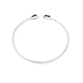 thumbnail image 5 of Natural Black Tourmaline Rough Shape Twister Bangle Bracelet in Sterling Silver for Women, October Birthstone Jewelry for Her Birthday, Wedding Anniversary, Christmas, Mothers Day, 5 of 9