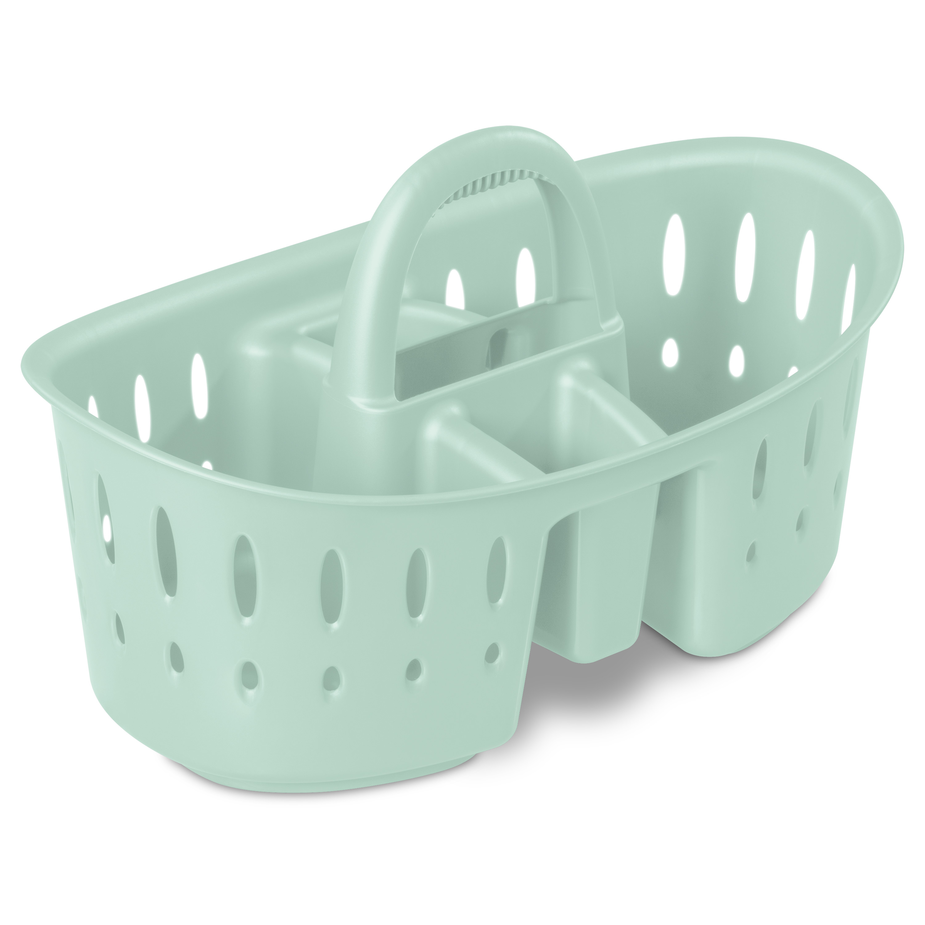 Sterilite, Oval Bath Caddy, Classic Mint, Case of 6