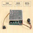 thumbnail image 4 of Dc 10-55v 100a 3000w Motor Speed Controller Reversible Pwm Control Forward And Reverse Controller, 4 of 5