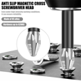 thumbnail image 4 of 11 Pcs Embout de Pilote K5 Embouts de Tournevis Antidérapants Embouts de Forage Magnétiques Phillips CrossHead Forage Électrique, 4 of 6