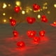 thumbnail image 1 of Guirnalda de luces LED con forma de corazón | Luces intermitentes a pilas de 24 m para San Valentín, Navidad, bodas y fiestas | Uso interior y exterior, 1 of 6