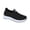 Black, variant on DSJLMQ Women's S𝗅ip On L𝗈afers Lightweight Comfortable Walking Shoes Fashionable Casual Soft Sole Sneakers Summer Non-S𝗅ip Wide Width L𝗈afers Hollow Mesh Breathable Shoes