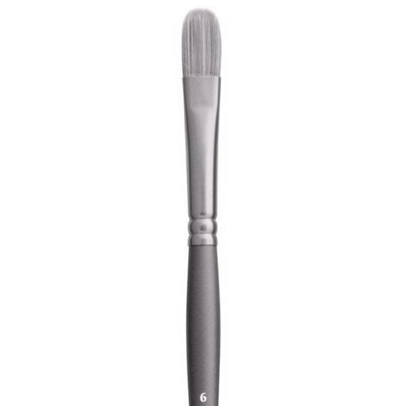 Jack Richeson Grey Matters Series 9823 Long Handle Sz Filbert Synthetic Acrylic Brush