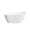 A, variant on ANGELES HOME 59" Acrylic Freestanding Bathtub, Soaking White Bathtub with White Drain and Integrated Slotted Overflow Included, Glossy White