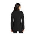 thumbnail image 2 of MERCER+METTLE Women's Faille Soft Shell | Business Casual Jacket, Water Resistant, Lightweight, Two Way Zipper - Deep Black XL, 2 of 4