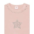 thumbnail image 3 of Wonder Nation Girls Short Sleeve Embellished Trend Tee, Sizes 4-18 & Plus, 3 of 6