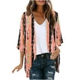 thumbnail image 2 of Cardigans for Women Trendy Summer Cardigan Lightweight Cardigans for Women Cardigans for Women 3/4 Sleeve Cardigan for Women Women's New Vintage Printed Coat Printed Casual Cardigan, 2 of 5