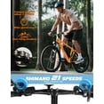 thumbnail image 3 of Racer Electric Bicycle for Adults, 21-Speed Mountain Ebike with 1200W 28MPH Brushless Motor, 48V10.4Ah Removable Battery, 27.5X2.1 Tire Step Over E-MTB, Orange with Fender & Rear Rack, 3 of 5