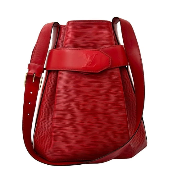 Pre-Owned LOUIS VUITTON Sac de Paul Epi Leather Tote Bag, Red, 19204 (Good)