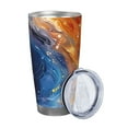 thumbnail image 2 of Bingfone Galactic Dog Swirls Art for 20 Oz Stainless Steel Travel Mug Double Wall Water Coffee Cup for Home,Office, Outdoor Works Great for Ice Drinks and Hot Beverage-Without Straw, 2 of 8
