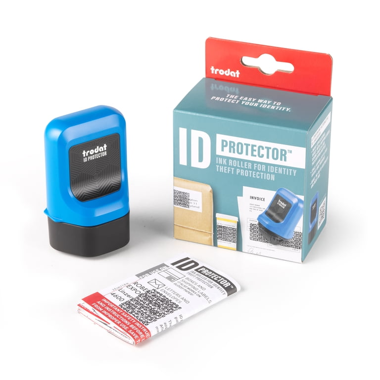 Trodat Recharge D'Encre Pour Tampon RollOn Protection Des Données - Encre Noire Anti-Vol De Données Personnelles