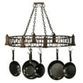 thumbnail image 4 of Meyda 148249 42.5 in. Revival Deco Oblong Pot Rack, Mahogany Bronze, 4 of 6