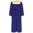 thumbnail image 4 of iiniim Unisex Womens Mens Choir Robe Long Sleeve Color Block Zipper Gown Cosplay Theme Party Costume Blue M, 4 of 7