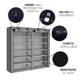 thumbnail image 3 of Estante Zapatero Organizador | Closet Armable para Calzado | Acero inoxidable | Closet para 36 Pares de Calzado | Tela Impermeable, 3 of 5