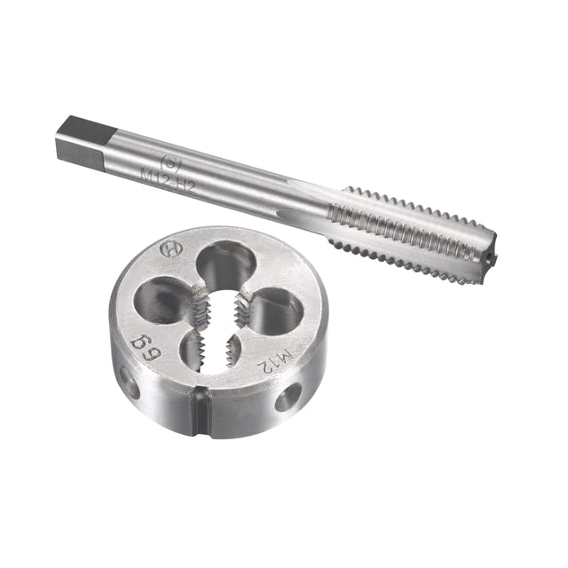 Unique Bargains Ensemble de Robinet Métrique M12 x 1.75mm avec Filetage Rond
