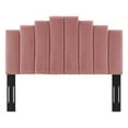 thumbnail image 2 of Noelle Performance Velvet Twin Headboard - Dusty Rose, 2 of 4