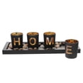 thumbnail image 1 of 1 Set of Alphabet Design Candleholder Letter Candlestick Decorative Candle Stand, 1 of 9