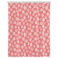 thumbnail image 6 of Pink Flowers Bathroom Shower Curtains with 12 Hooks Polyester Waterproof Shower Curtain for Stalls and Bathtubs Farmhouse Rustic Botanical Floral Pattern Decorative Bathroom Curtain 72x78 Inches, 6 of 6