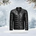 thumbnail image 2 of Abrigo de hombre con cremallera y cuello de pie de moda cálida para Xxl Zulema Chaqueta, 2 of 8