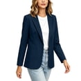 thumbnail image 5 of IUYRTFE Women's Solid Color Long Sleeve Blazer with Button and Pockets Casual Lapel Collar Work Jacket, 5 of 8