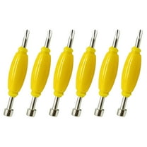 Fingerboard Repair Tool with Mini Screwdriver for DIY Maintenance Supplies 6 Pieces Yellow Plastic