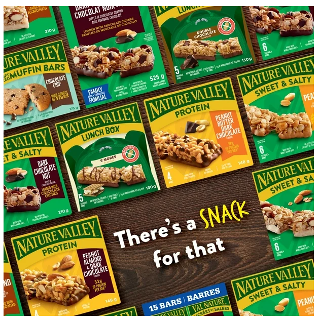 Nature Valley Granola Bars, Sweet and Salty Nut, Salted Caramel Chocolate, 210g (3 Pack)