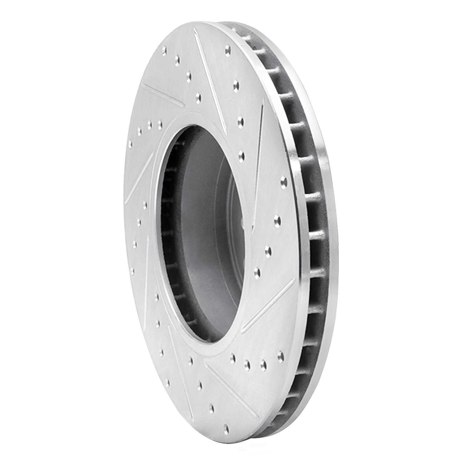 Dynamic Friction Company 631-31062L DFC Brake Rotor - Drilled And Slotted - Silver