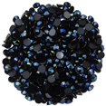 thumbnail image 1 of 1440 piezas SS20 0.197 in diamantes de imitación planos para uñas, manualidades, purpurina, gemas redondas, cristales AB, bricolaje, ropa, zapatos (tinta de fondo negro-azul AB), 1 of 5