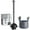Gray, variant on MR.Siga Heavy Duty Toilet Plunger with Holder Combo for Bathroom Cleaning, Black