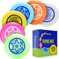 thumbnail image 1 of Juego de discos voladores Furypiont, 6 colores, 27 cm, 175 g, que brillan para exteriores, 1 of 8