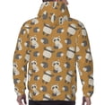 thumbnail image 7 of Pofeuu Forest Animal Print Mens Casual Hooded Collar Drawstring Hoodies Pullover Sweatshirts Casual Long Sleeve Shirts-Large, 7 of 7