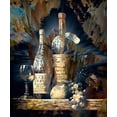thumbnail image 2 of Bolokofsky, Ronald 20x23 Black Ornate Wood Framed with Double Matting Museum Art Print Titled - Vintage Wine II, 2 of 4