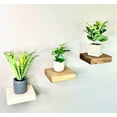 thumbnail image 3 of Mini Floating Shelf - Set of Three (3) - Small Floating Shelves Small Minimalist Shelf Minimalist Modern Wood Shelf Modern Wood Shelf Minimalist Shelving - Simply White, 3 of 6