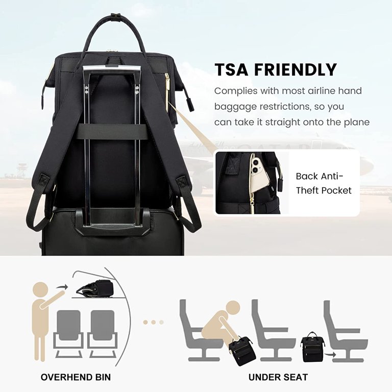 Womens Laptop Backpack Work Travel Bag 15.6 Inch Computer Teacher Nurse Tote Amazon.com: LOVEVOOK Laptop Backpack for Women, 15.6 Inch  main image 4