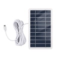 thumbnail image 1 of Amdohai 2W 5V Portable Solar Charger Waterproof Solar Panel Charger for Camping with Micro USB Plug for Charging Mobile Phones Mini Fans LED Light Home Monitor Camera, 1 of 7