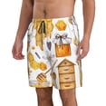 thumbnail image 2 of Balery Honey Bee Set Traje de Baño Estilo Hawaiano para Hombre, Shorts de Secado Rápido con Bolsillos-Medium, 2 of 6