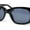 All Black, variant on Womens Thick Temple Mod Fashion Rectangle Plastic Chic Sunglasses Tortoise - Smoke