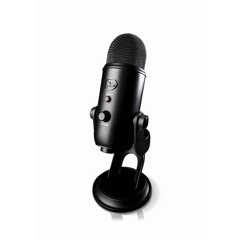 Blue Microphone Yeti USB Microphone Blackout with Webcam and 4