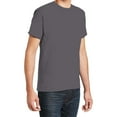 thumbnail image 5 of Hanes Essential Short Sleeve T-Shirt, Men's Casual Crewneck Classic Fit Tee, Charcoal Heather, M, 5 of 5