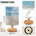 thumbnail image 3 of Seastars Seashells on Beach Bedside Table Lamp LED Warm Lights with USB Charging Port Retro Cylinder Desk Lamps, 3 of 7