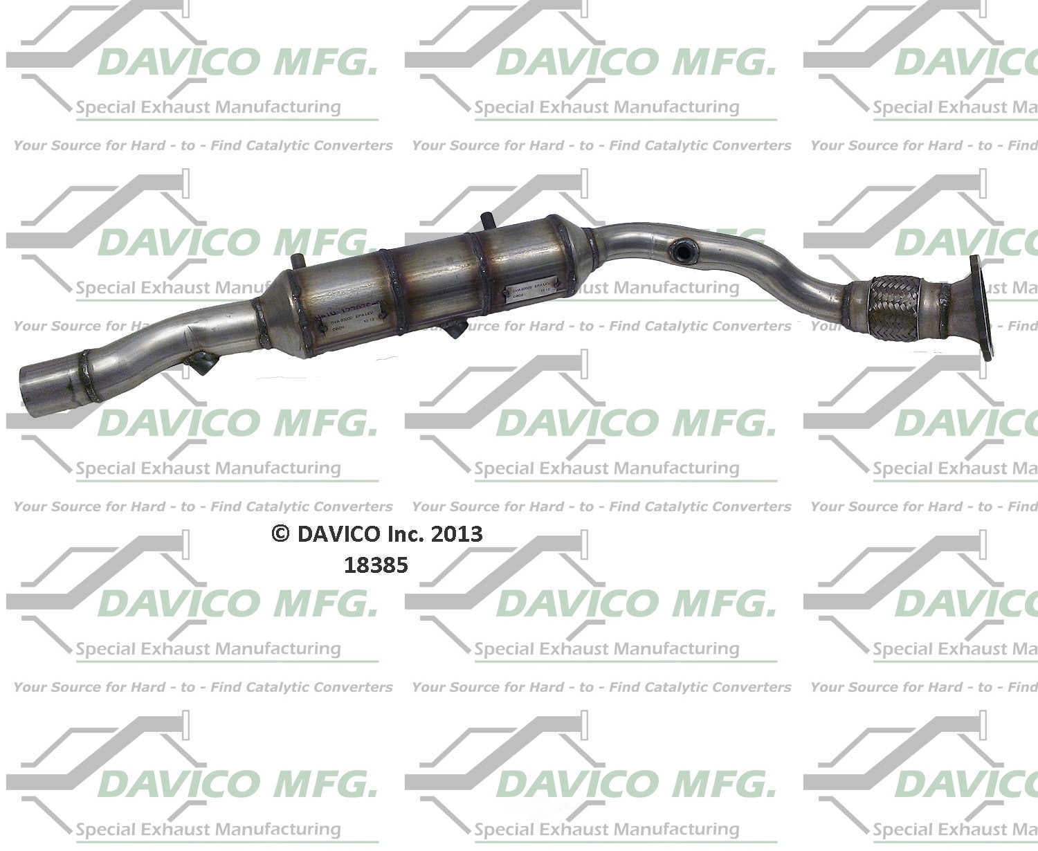 Davico Mfg Catalytic Converter P/N:18385 Fits select: 2003-2005 VOLKSWAGEN NEW BEETLE GLS